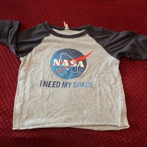 Rabbit Skins Gray and Navy NASA Tee